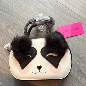 Betsey Johnson Panda Bag - Black and White